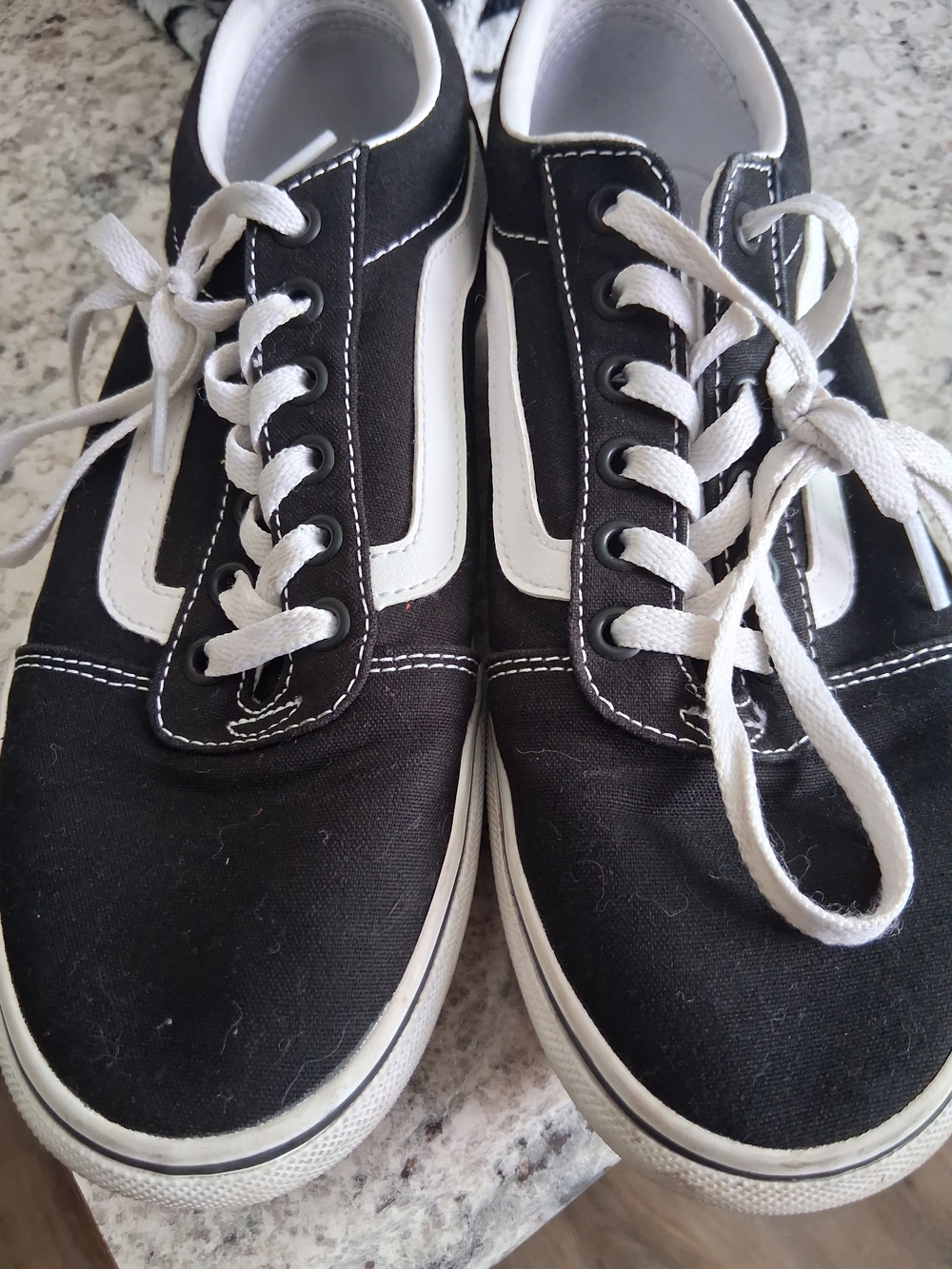 Vans Black and White Old Skool Sneakers Size 8.5